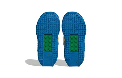 Adidas Originals (td) Adidas Dna X Lego Two-strap Hook-and-loop Shoes 'yellow Black Shock Blue' In Multi