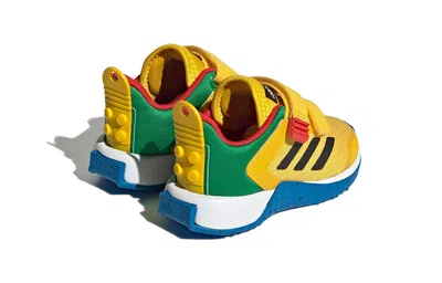 Adidas Originals (td) Adidas Dna X Lego Two-strap Hook-and-loop Shoes 'yellow Black Shock Blue' In Multi