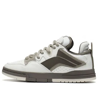 Li-ning Wave Pro 'white Olive Green' In Gray