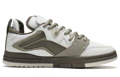 Li-ning Wave Pro 'white Olive Green' In Gray