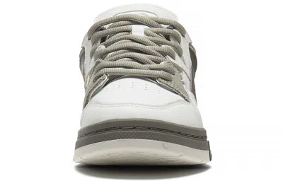 Li-ning Wave Pro 'white Olive Green' In Gray