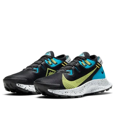 Nike (wmns)  Pegasus Trail 2 'laser Blue Limelight' In Black