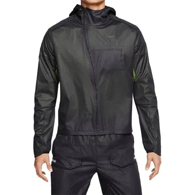 Nike Tech Pack Mesh Running Hooded Jacket Black