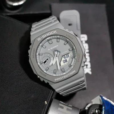 Casio G-shock Analog-digital 'grey' In Gray