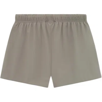 Essentials Fear Of God  Ss24 Nylon Running Short 'dust' In Gray