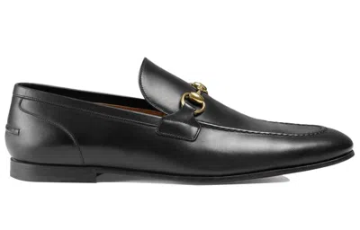Gucci Men Jordaan Leather Loafers In Black