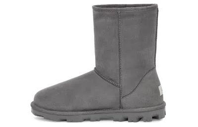 Ugg Grey Suede Ankle Boots In Gray