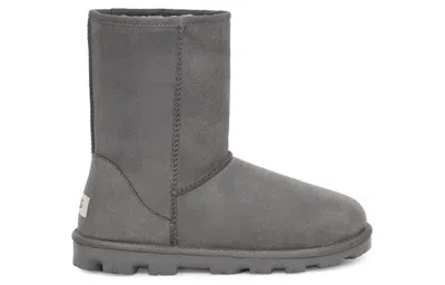 Ugg Grey Suede Ankle Boots In Gray