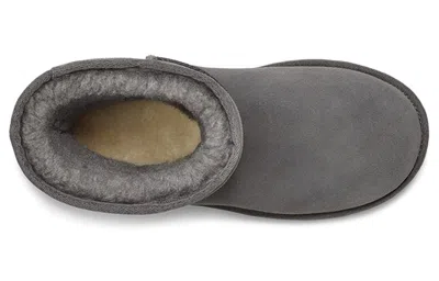 Ugg Grey Suede Ankle Boots In Gray
