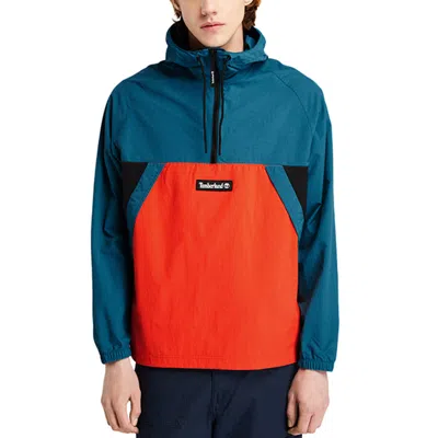 Timberland Pullover Windbreaker Jacket 'blue Orange'