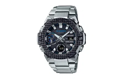 Casio G-shock Analog-digital 'black Silver' In Metallic