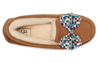 Ugg (wmns)  Ansley Bow Slippers 'tan Blue' In Multi