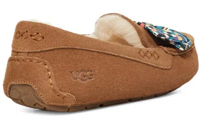 Ugg (wmns)  Ansley Bow Slippers 'tan Blue' In Multi