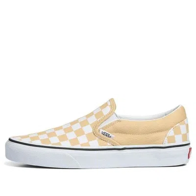Vans Color Theory Slip-on Skate 'tan White' In Neutral