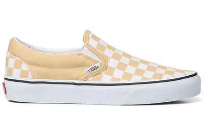 Vans Color Theory Slip-on Skate 'tan White' In Neutral