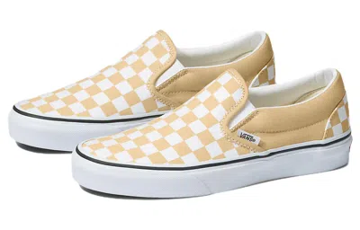 Vans Color Theory Slip-on Skate 'tan White' In Neutral