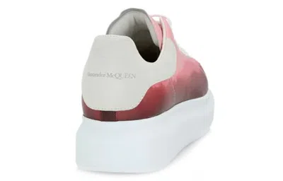 Alexander Mcqueen Oversized Dip Dye Leather Sneakers Pink In Multi
