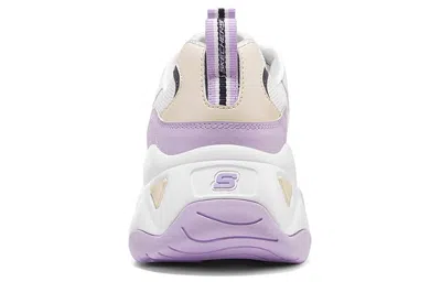 Skechers (wmns)  D'lites 3.0 Low Running Shoes Gs White/purple In Multi