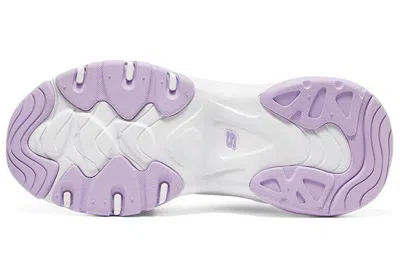 Skechers (wmns)  D'lites 3.0 Low Running Shoes Gs White/purple In Multi