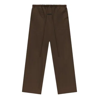 Essentials Fear Of God  Ss25 Textured Nylon Utility Pants 'brown'