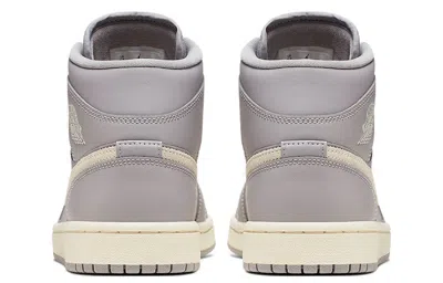 Air Jordan (wmns)  1 Mid 'grey Light Bone' In Gray