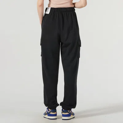 Nike Oversize Fleece Cargo Sweatpants In Black