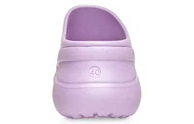 Balenciaga Purple Crocs Edition Pool Slides In Purple