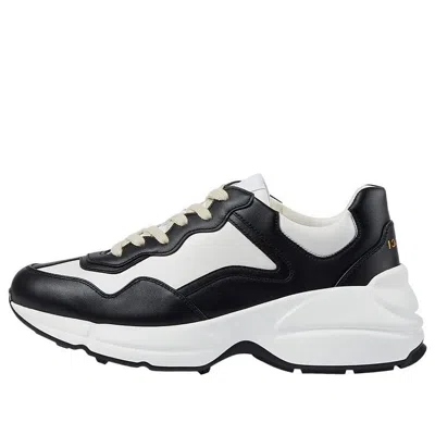 Gucci Rhyton Leather Sneakers In Black | ModeSens