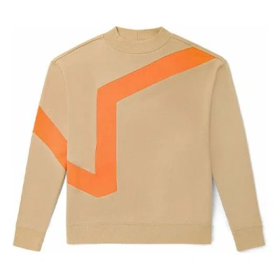 Vans Logo Printing Casual Sports Pullover Couple Style Khaki In Brown