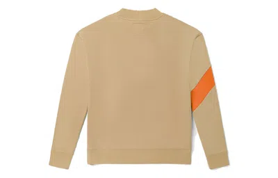 Vans Logo Printing Casual Sports Pullover Couple Style Khaki In Brown