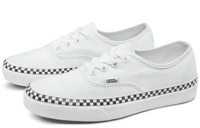 Vans Authentic Check Foxing True White Low Top Sneakers Vn0a38emvju In White