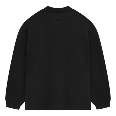 Essentials Logo-print Cotton Sweatshirt In Black