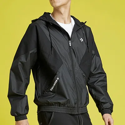 Converse Archive Track Jacket 'black' In Blue