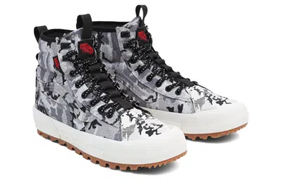 Vans High-top Lace-up Sneakers Waffle Sole In Gray