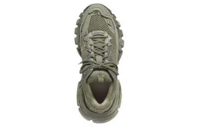 Balenciaga Track 3 Sneakers In Kaki Black