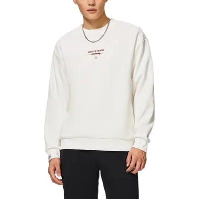Li-ning X Way Of Wade Lifestyle Pullover 'white' In Neutral