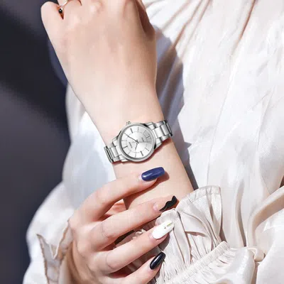 Casio Waterproof Stainless Steel Strap Unisex Mens Silver Analog In Metallic