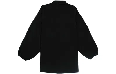 Essentials Fear Of God  Fw23 Button Down Shirt 'jet Black'