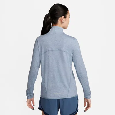 Nike (wmns)  Dri-fit Swift Element Uv 1/4-zip Running Top 'light Armory Blue'