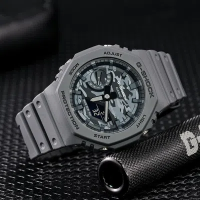 Casio G-shock Analog-digital 'grey' In Gray