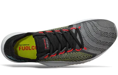 New Balance Fuelcell Rebel 2e 'black Yellow' In Gray