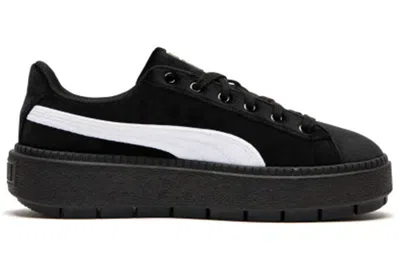 Puma (wmns)  Platform Trace V Black/white In Animal Print