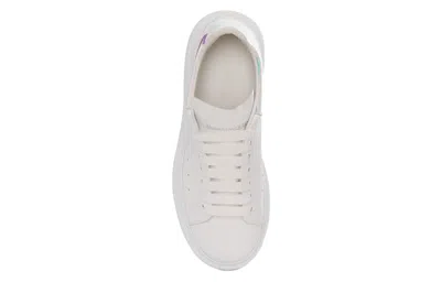 Alexander Mcqueen Oversize Sneakers In White And Holographic