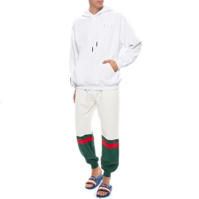 Gucci Web Panel Jogger Pant 'white' In Gray