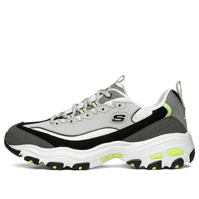 Skechers D'lites 1.0 Sport Shoes Grey/green In Multi