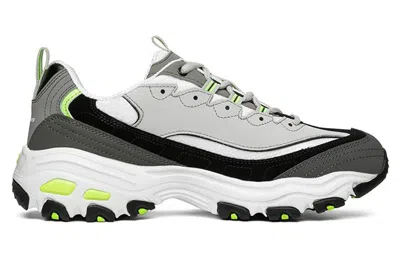 Skechers D'lites 1.0 Sport Shoes Grey/green In Multi
