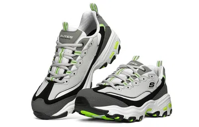 Skechers D'lites 1.0 Sport Shoes Grey/green In Multi