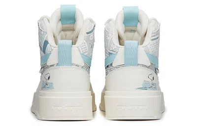 Anta X Snoopy Skateboarding Series Sneakers 'white Light Blue'