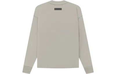 Essentials Fear Of God  Ss23  Ls Tee 'seal' In Gray