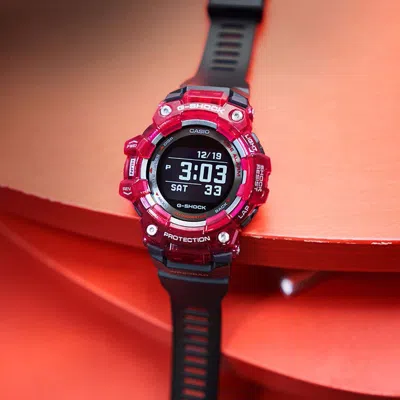 Casio G-shock Digital 'red' In Black